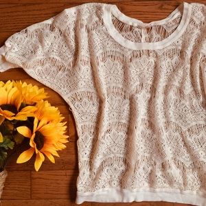 Ivory Romantic Lace Sweater